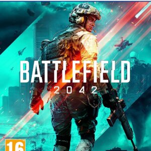 Battlefield 2042 PS5 cover art featuring futuristic warfare