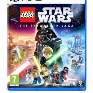LEGO Star Wars PS5 for Sale Cover Art Featuring Darth Vader, Luke Skywalker, Rey, and Kylo Ren