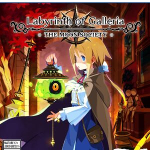 Labyrinth of Galleria PS5 for Sale Cover Art Dark fantasy characters with a mystical dungeon backdrop