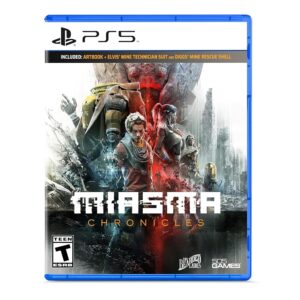 Miasma Chronicles PS5 for Sale Cover Art Featuring Elvis wielding the Miasma glove
