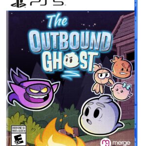 The Outbound Ghost PS5 for Sale Cover Art Paper style ghost characters exploring a mystical world