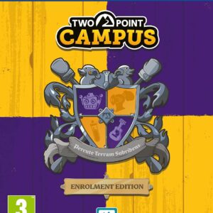 Two Point Campus PS5 for Sale Cover Art Featuring a vibrant university with quirky students